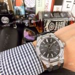 Audemars Piguet Royal Oak Diamond Replica Watches 43mm Black Dial